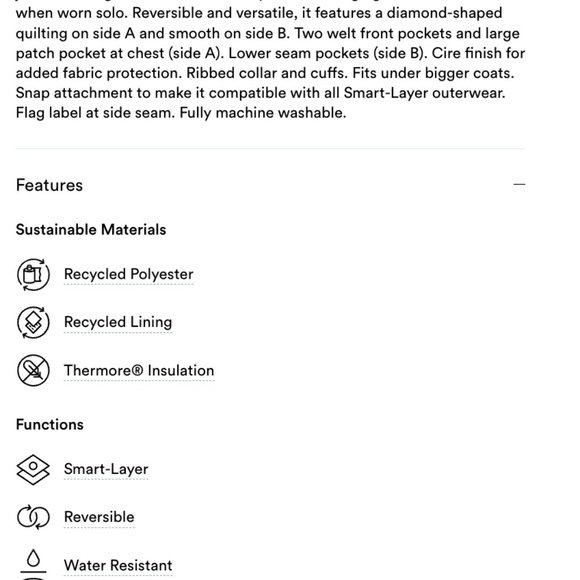 Frank And Oak Skyline Reversible Bomber in Rosin, size small - Picture 14 of 14